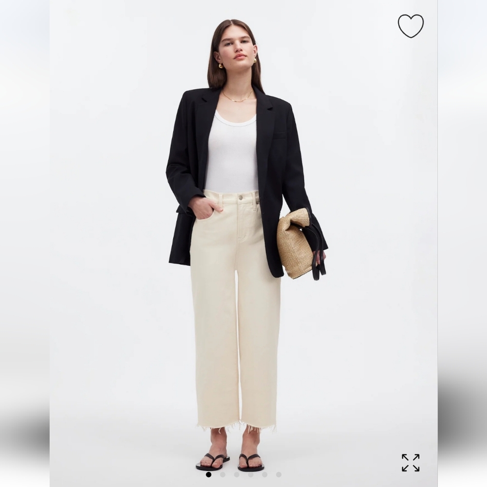 Madewell The Petite Perfect Vintage Wide-Leg Crop Jean 25P